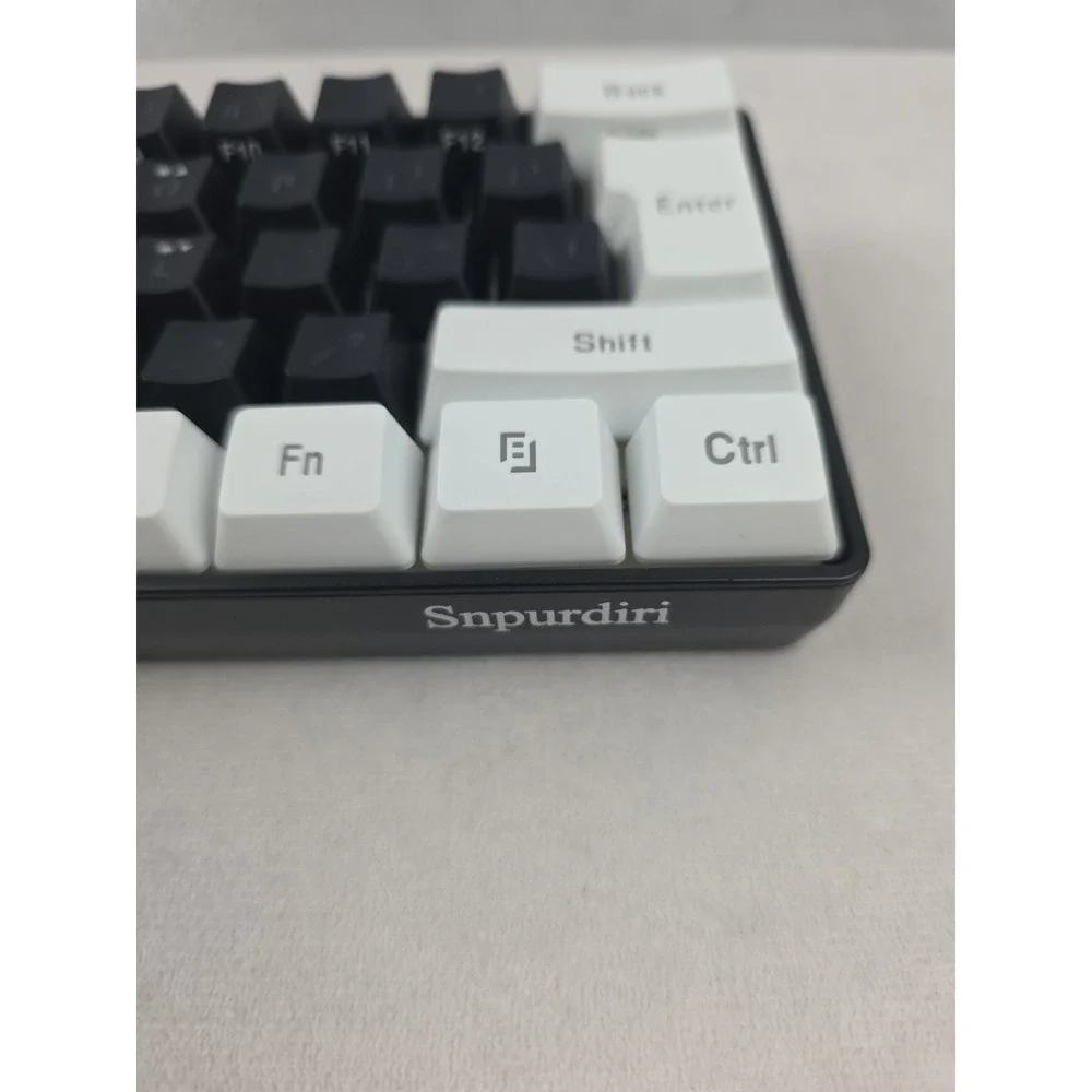 Mini RGB G61 Gaming Keyboard 61 Keys LED Backlit Ergonomic Wired Black